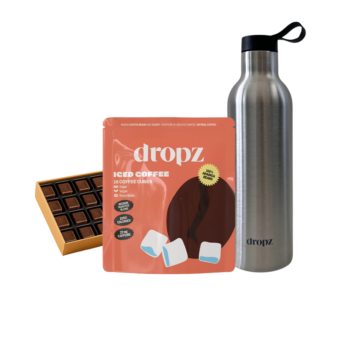 Iced Coffee Cubes + Gourde de 0,7l