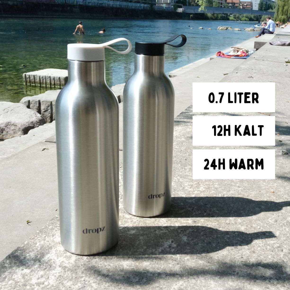 dropz bouteille argent - 0.7 L