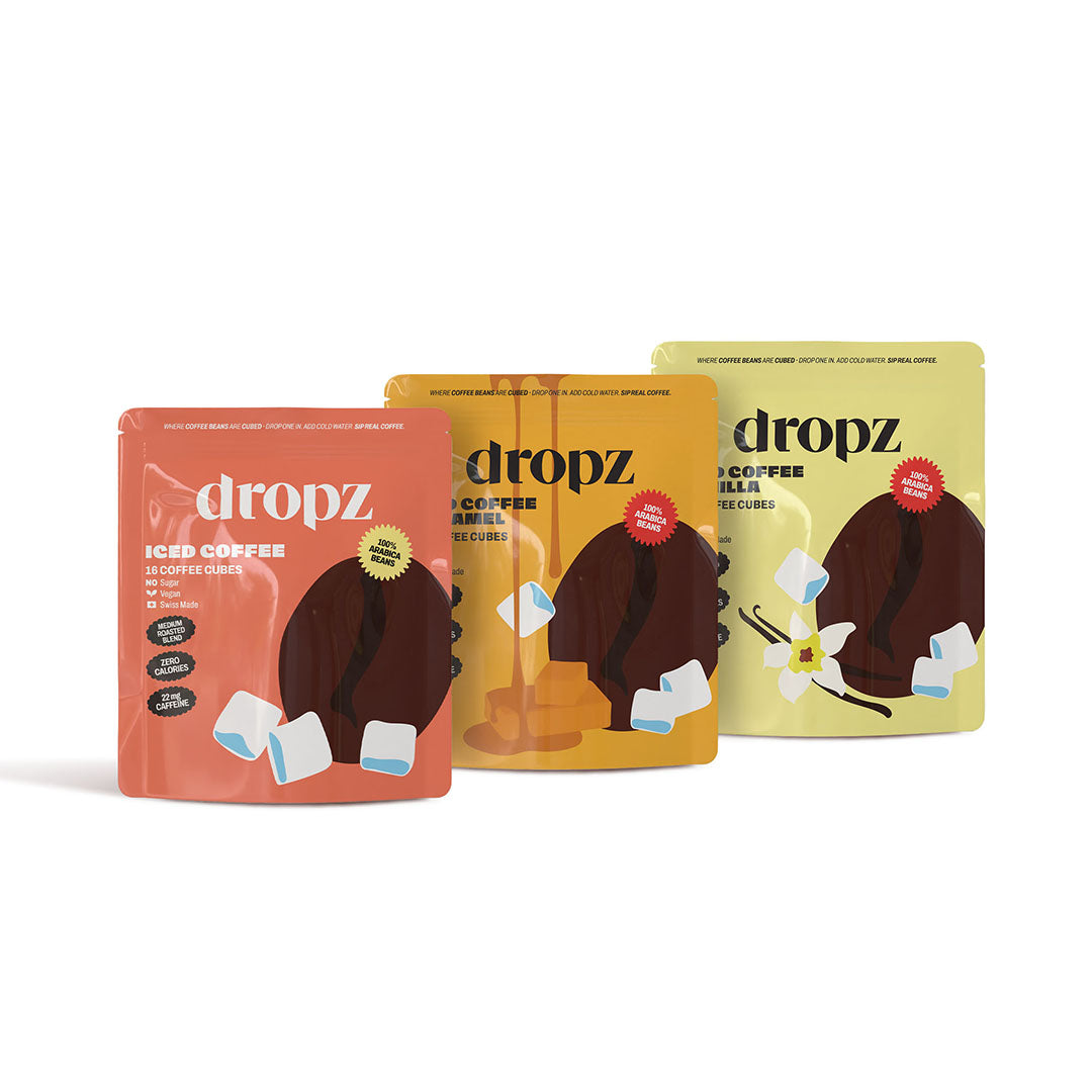 Iced Coffee Cubes Kit de 3 saveurs<br>