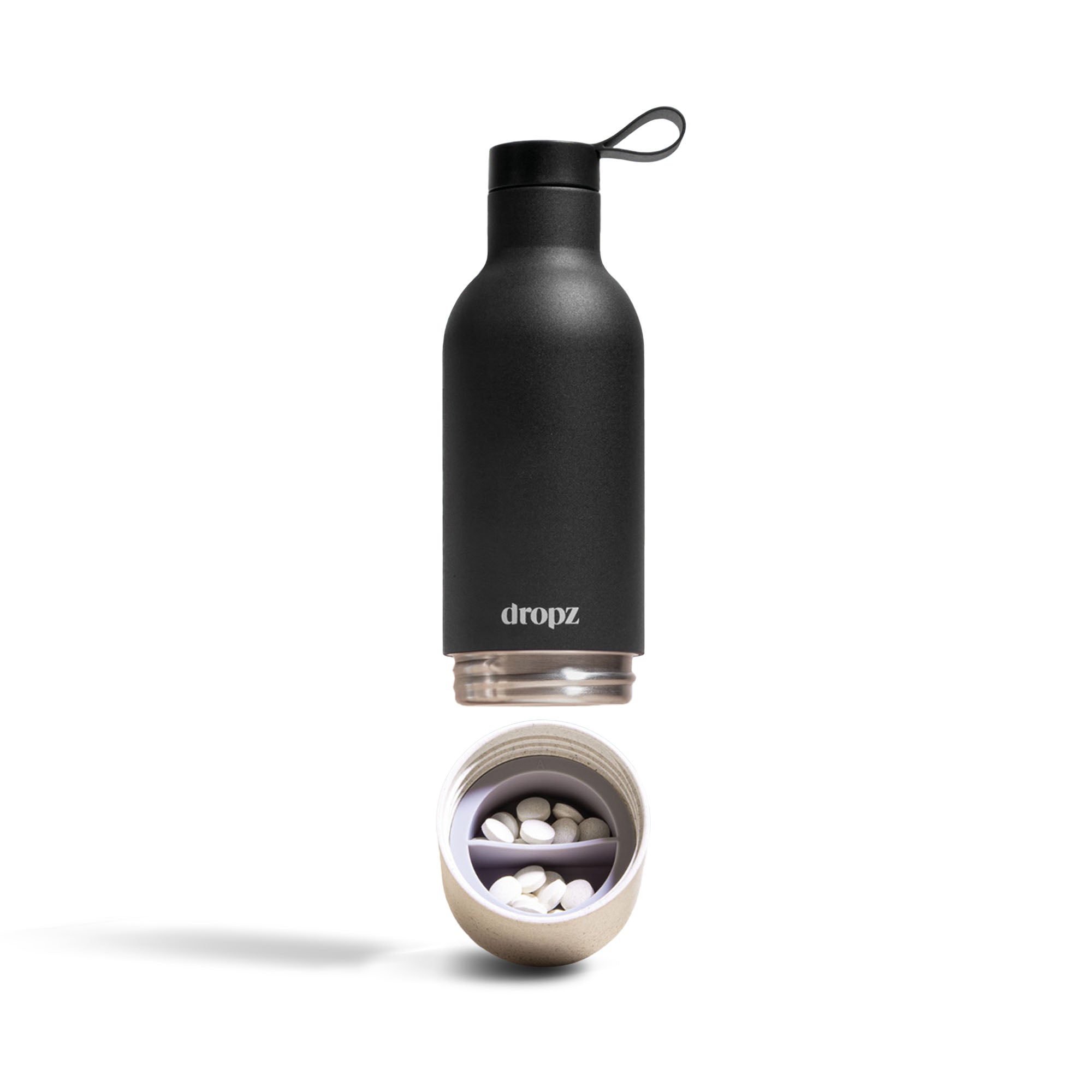 dropz gourde - 0.5 L avec compartiment de rangement