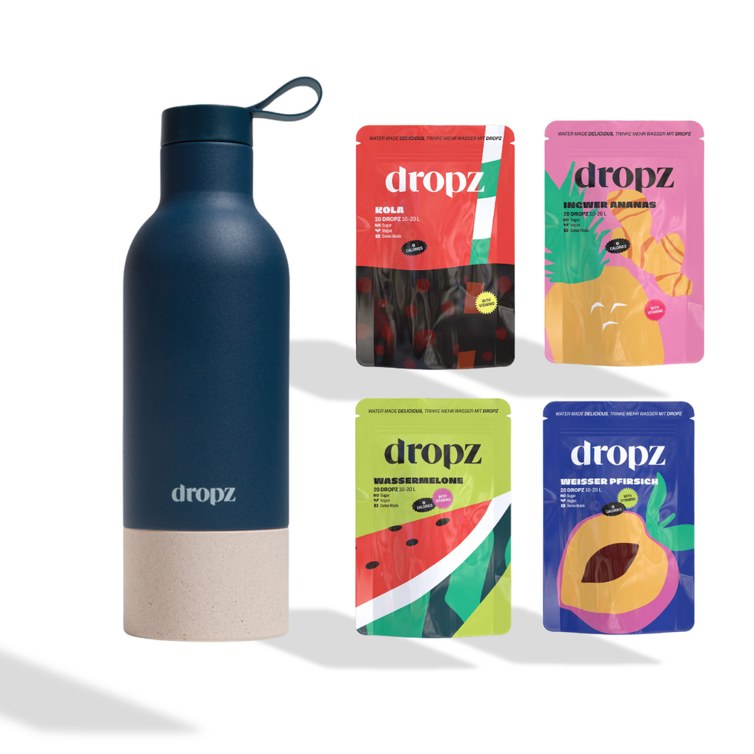 Kit de démarrage : Bouteille + dropz