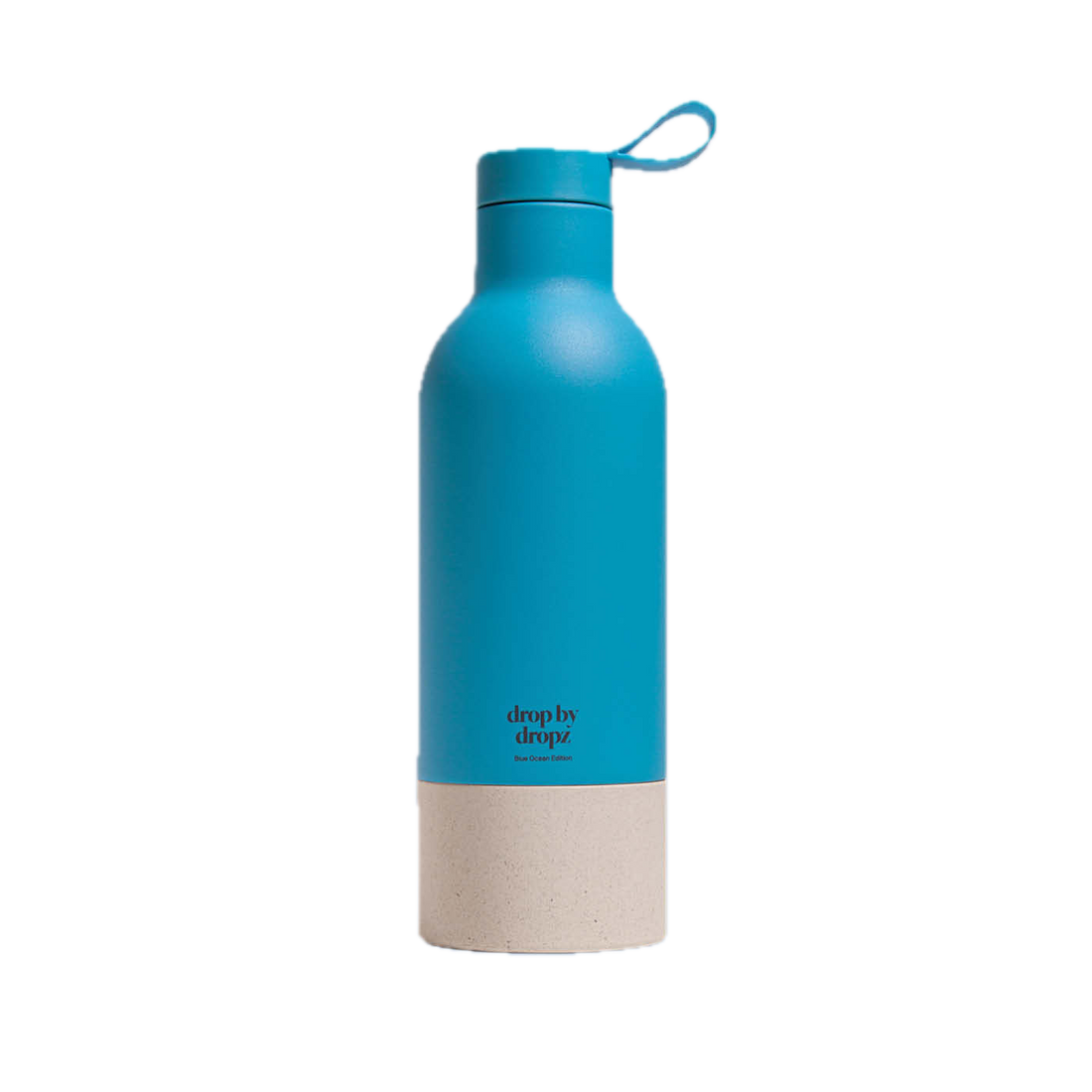 dropz gourde édition bleu océan - 0,5 L avec compartiment de rangement