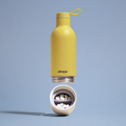 Bouteille dropz jaune - 0.5 L avec compartiment de rangement